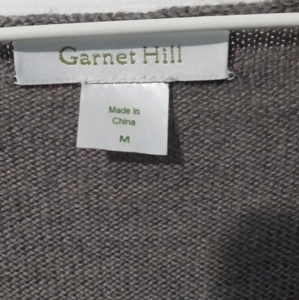 Garnet Hill Gray Sleeveless Midi Dress - Picture 2 of 5